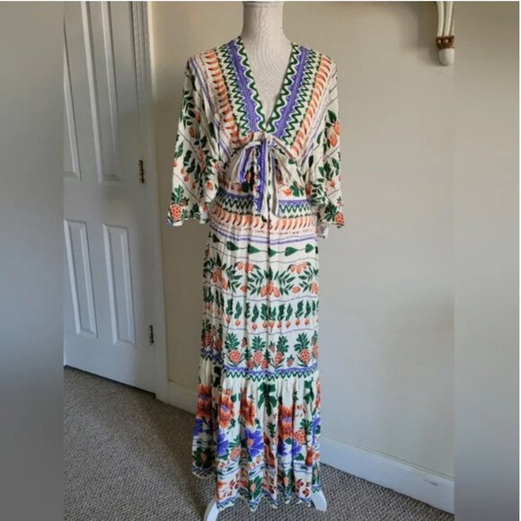 Farm Rio Maxi Dress size M - Picture 3 of 8